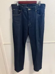 (^w^)b 美品 エドウィン ジャージーズ デニムパンツ ER003 メンズ Lサイズ 濃紺 インディゴブルー ストレッチ ジーンズ ジーパン EDWIN JERSEYS レギュラーストレート 定番 スゴーイらく 日本製 OM12673MR