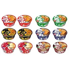 訳あり マルちゃん 和風カップ麺カラフル6種12食アソート ケース販売 1ケース カップ麺【北海道/沖縄/離島発送不可】のサムネイル