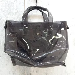 BEAUTY＆YOUTHUNITEDARROWS ビューティーアンドユース ユナイテッドアローズ PVC トートバッグ 2WAY ショルダーバッグ ブラック ◎_□〇☆のサムネイル