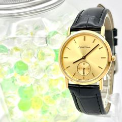 希少・美品】サーチナ ジュビリー Cライン グレー 手巻き メンズ腕時計 