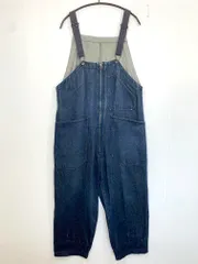 niko and... ニコアンド ユニセックス ワイドシルエット サロペット オーバーオール sizeM/青 ■■ レディース