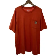 【中古】　Carhartt　Tシャツ　半袖　トップス　クルーネック　ポケT　胸ポケット　ワンポイント　オーバーサイズ　アメカジ　古着　/7031
