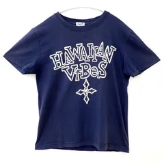 古着　レディース半袖Tシャツ　Local Motion HAWAIIAN ViBes ローカルモーション　ハワイTシャツ　ネイビー系　紺色　Sサイズのサムネイル