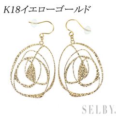K18Hロゴ ゴールドピアス - メルカリ