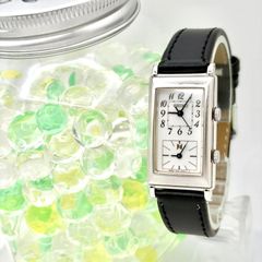 稼働 セイコー ノイエ 1EFW-5A00 デュアルタイム レクタンギュラー