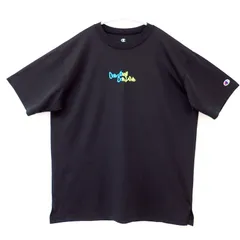 古着　メンズロゴTシャツ　CHAMPION BASKETBALL チャンピオン　バスケットボール　One Ball One Love ブラック系　黒色　スポーツTしシャツ　メッシュ素材　バックプリント　Lサイズ