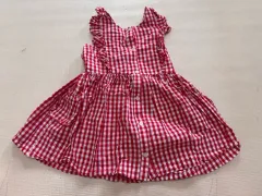 Tommy Hilfiger トミーヒルフィガー レッド CHECK ONE PIECE 5Y