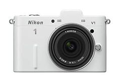 [Used] "Very Good" Nikon Mirrorless Interchangeable Lens Camera Nikon 1 V1 Slim Lens Kit White N1 V1ULK WH