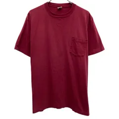 90s USA製 TOWNCRAFT 半袖 無地Tシャツ L ボルドー タウンクラフト プルオーバー 90年代 ポケットT 胸ポケット カットソー 夏物 a805-6371のサムネイル