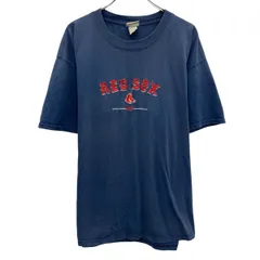 90s Lee SPORT 半袖 ロゴTシャツ X-LARGE ネイビー リースポーツ プルオーバー 90年代 MLB RED SOX 刺繍 カットソー 夏物 a805-6381のサムネイル