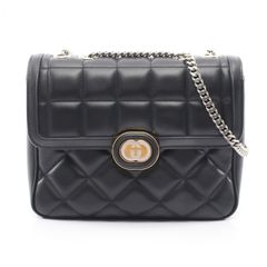 GUCCI インターロッキングG キルティング チェーンショルダーバッグ 