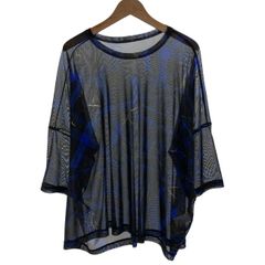 EIKO KONDO]黒と青の長袖チュニック パワーネット - メルカリ