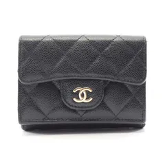 CHANEL シャネル クラシック スモール フラップ ウォレット マトラッセ 三つ折り財布