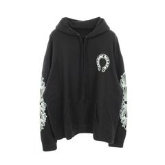 □クロムハーツ ハワイ購入品 フローラル ジップパーカー 裏地サーマル 
