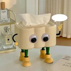 バネつきティッシュケース 可愛い オシャレ ティッシュケース ティッシュボックス ケース ティッシュカバー 配色 デスクの飾り 寝室/居間/オフィス 可愛い 上品 3色