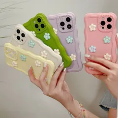 パステルカラー iPhoneケース アイフォンケース iPhoneアクセサリー スマホケース フラワー 立体 花柄 3D シリコンケース レディース かわいい 韓国 おしゃれ 耐衝撃 ソフトケース おすすめ ピンク グリーン パープル イエロー