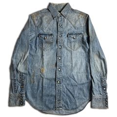 ☆Levi's Fenom クラッシュ デニムシャツ L - メルカリ