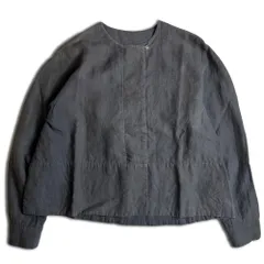 【19SS】ARTS&SCIENCE ヘンプ ノーカラーブラウス 1 グレー アーツアンドサイエンス 2000000024967のサムネイル