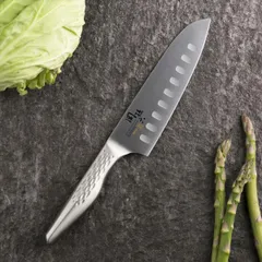 【在庫有】貝印 KAI 三徳包丁 関孫六 匠創 ディンプル 165mm AB5157　日本製 継ぎ目のないオールステンレス製 右利き・左利き兼用【日時指定・代引き不可】のサムネイル
