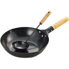 タマハシ 陳建一 IH200V対応北京鍋28cm(中華お玉付) CK-333R　陳建一公認 ガス火・IH電磁調理器100V・200V対応のサムネイル