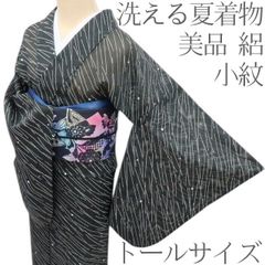 絹絽！絞り柄＆雪輪柄＊夏物＊訪問着＊トールサイズ＊169cm＊裄
