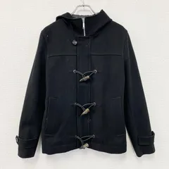 COMME CA ISM　コムサイズム　ダッフルコート/フーディー　比翼仕立て　黒　ブラック　Lサイズ　古着【値引き交渉OK！】