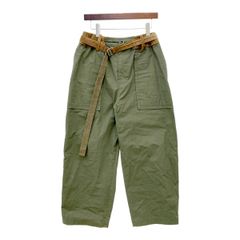 sacai サカイ コットン オックスフォード パンツ カーキ サイズ1