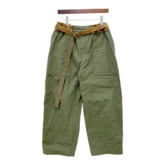 Sacai サカイ Pre Cotton Oxford Pants コットンオックスフォードパンツ メンズ 2 Mサイズ相当 カーキ ボトムス DM19125■のサムネイル