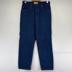 古着 エルエルビーン L.L.Bean デニム パンツ ストレート ジーパン レザーパッチ デニム w31×L28  ブルー系 メンズのサムネイル