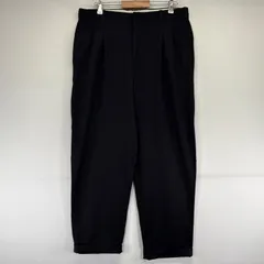 古着 エルエルビーン L.L.Bean パンツ スラックス ウール ツータック テーパード 大きいサイズ w37  ブラック系 メンズのサムネイル