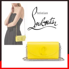 新品 未使用 クリスチャンルブタン ルビ54 チェーンショルダーバッグ イエロー【Christian Louboutin】2WAY クラッチバッグのサムネイル