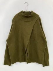 LOWRYS FARM ローリーズファーム ニット/セーター F カーキ 無地 ニット ミドル丈 長袖 タートルネック/ハイネック レディース