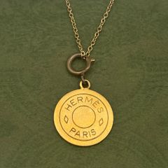 HERMES エルメス セリエ ゴールド ペンダントトップ チョーカー - メルカリ
