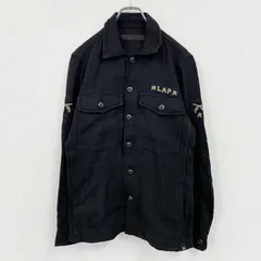 roar　ロアー　長袖シャツジャケット　黒　ブラック　2サイズ　古着のサムネイル