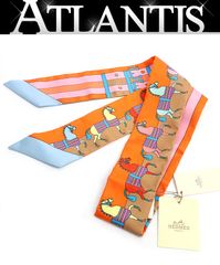 HERMES ツイリー スカーフ 馬車柄 オレンジ 新品 - メルカリ