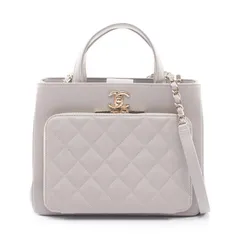 シャネル CHANEL ショルダーバッグ ビジネスアフィニティ マトラッセ 2WAY A93750 ライトグレー キャビアスキン(グレインドカーフ) マトラッセ ビジネス アフィニティ 2wayチェーントートのサムネイル