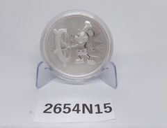 2017年 ディズニー ミッキーマウス 蒸気船 ウィリー 銀貨 1オンス
