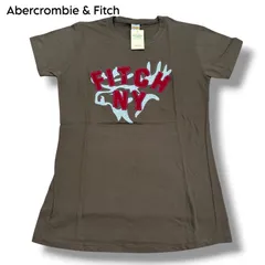 【Abercrombie & Fitch】新品　ムースロゴ 刺繍　Tシャツ