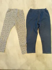 110　女の子　長ズボン２点まとめ売り　ユニクロ　保育園着