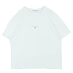 A19375 サンローラン 17SS フロントロゴプリントクルーネックT 白S 