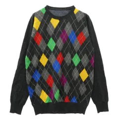uniform experiment ユニフォームエクスペリメント UE-091071 ウール アーガイル クルーネック セーター ニット マルチカラー系 3【中古】のサムネイル