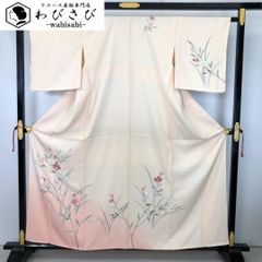 SALE❣️可愛いフューシャピンクの色無地袷きもの。168㎝位迄。 - メルカリ