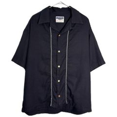 Dry Bones オープンカラーシャツ ブラック Lサイズ ドライボーンズ