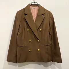 Emma Taylor ダブルテーラードジャケット モカ 金ボタン 36【送料込み】のサムネイル