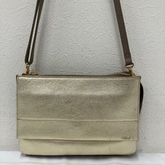 極美品 IBIZA ポシェット レザー シャンパンゴールド系 ショルダー 