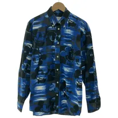 【中古】　ICEBERG　柄シャツ　長袖　シャツ　トップス　レギュラーカラー　胸ポケット　総柄　キャラクター　ディズニー　ミッキー　(C)Disney　イタリア製　古着　/1156のサムネイル