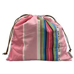 LOEWE(ロエベ) ポーチ ドローストリングポーチ ピンク×白×マルチ PAULA'SLBIZA/巾着型 コットンのサムネイル