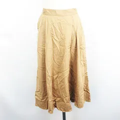 ショコラフィネローブ chocol raffine robe スカート ボトムス ロング丈 フレア イージー F ベージュ ※EKM