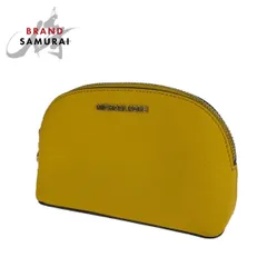 美品 Michael Kors マイケルコース ハートチャーム ラインストーン イエロー PVC ポーチ メイクポーチ 小物入れ レディース 304802【中古】