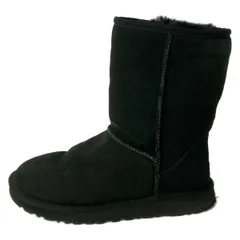 UGG(アグ) ショートブーツ 24 レディース クラシックショート 5825 黒 ムートン